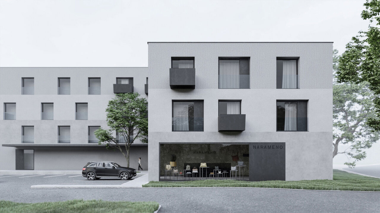 Karnet, architekti Greyscale living