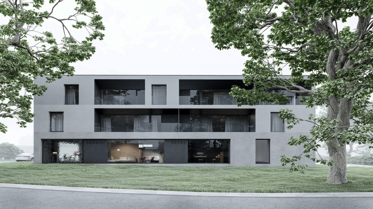 Karnet, architekti Greyscale living