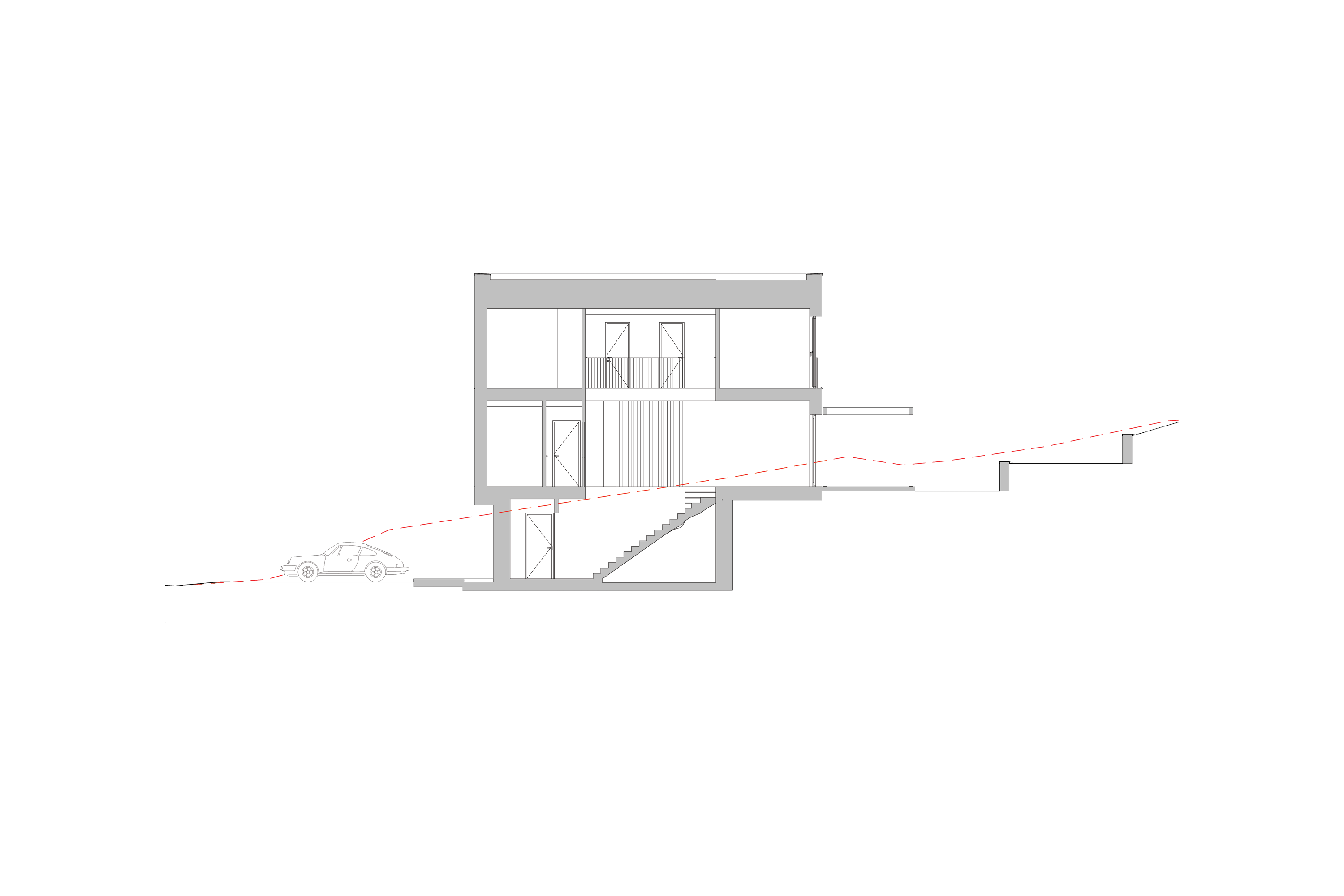 Karnet, architekti Dva trojdomy