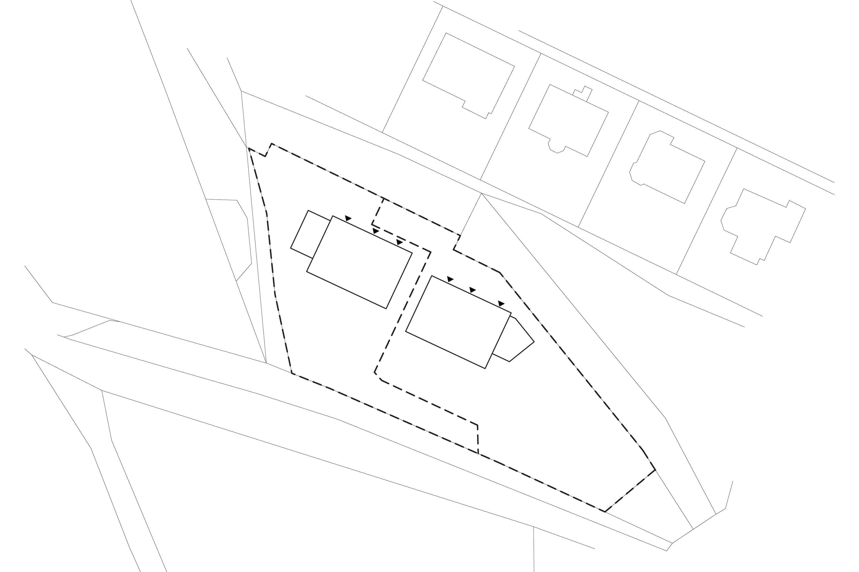 Karnet, architekti Dva trojdomy