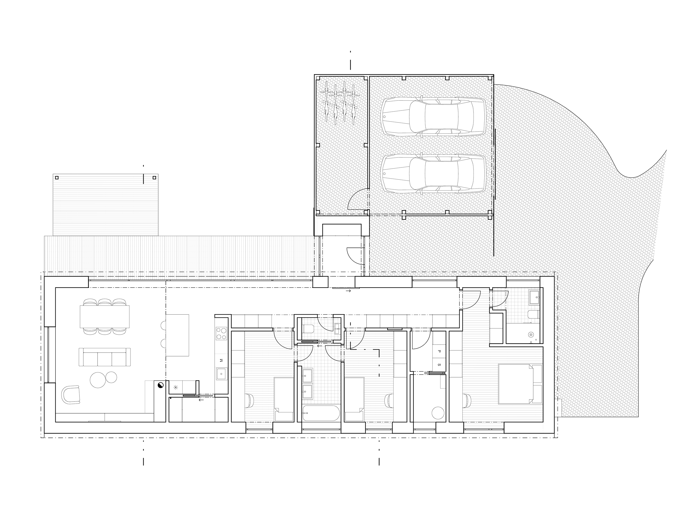 Karnet, architekti Dům na rovině